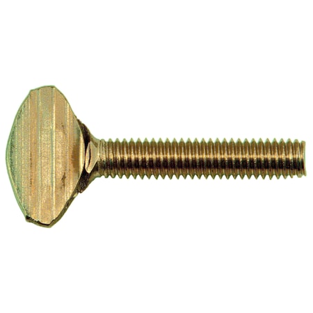 Midwest Fastener Thumb Screw, M1 Thread Size, Stainless Steel, 30 mm Lg, 6 PK 34452